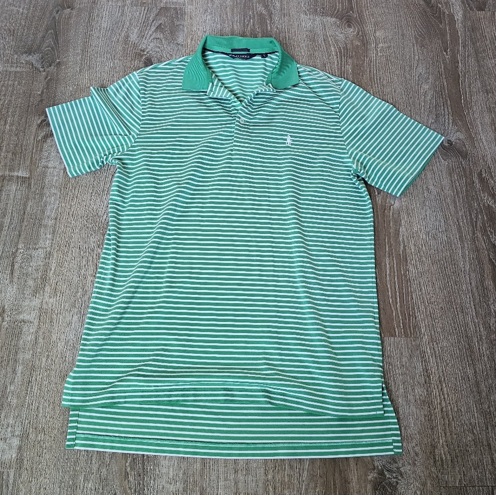 Polo by Ralph Lauren Green Striped Polo Shirt